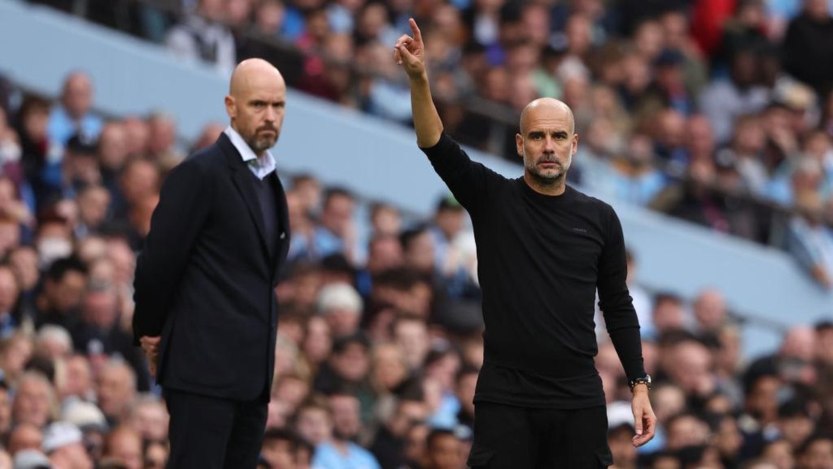 Pep Guardiola menilai Manchester United sudah bangkit (Foto: Getty Images/Matthew Ashton - AMA)