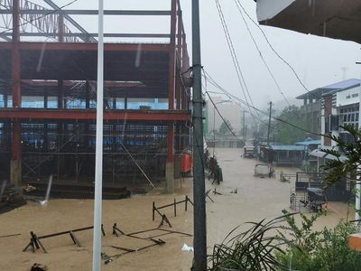 Potret Banjir di Marinduque Filipina Gegera Badai Nalgae