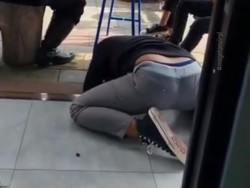 Pemotor Magetan yang Kesurupan Ditilang Karena Lawan Arus