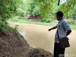 Bocah 10 Tahun Hilang Terseret Arus Sungai Keyang Ponorogo