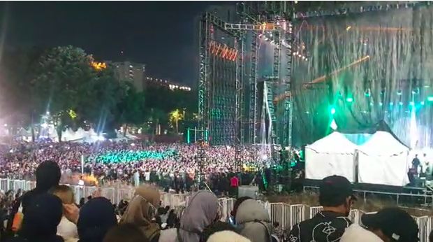 Festival Berdendang Bergoyang di Istora Senayan, Jakpus, Sabtu (29/10/2022).