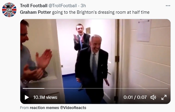 Meme Graham Potter Meme Graham Potter dikalahkan tim mantan, Brighton.