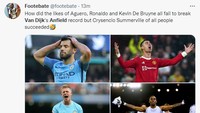 Summervile melakukan sesuatu yang tak pernah bisa dilakukan Sergio Aguero, Kevin De Bruyne, dan Cristiano Ronaldo: Mengalahkan Van Dijk di Anfield! (Foto: Twitter)