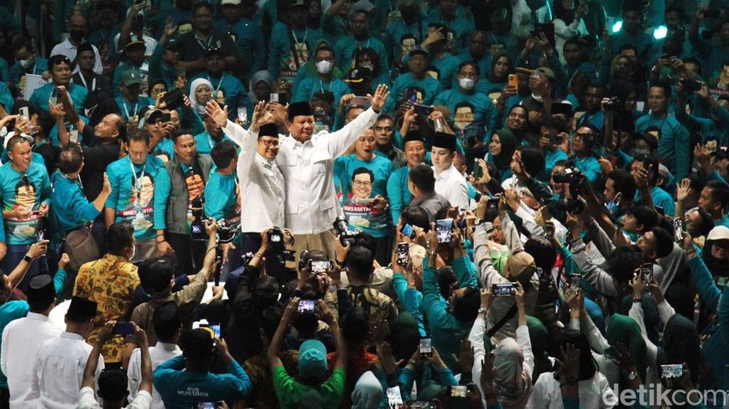 Momen Muhaimin dan Prabowo Satu Panggung di Acara PKB