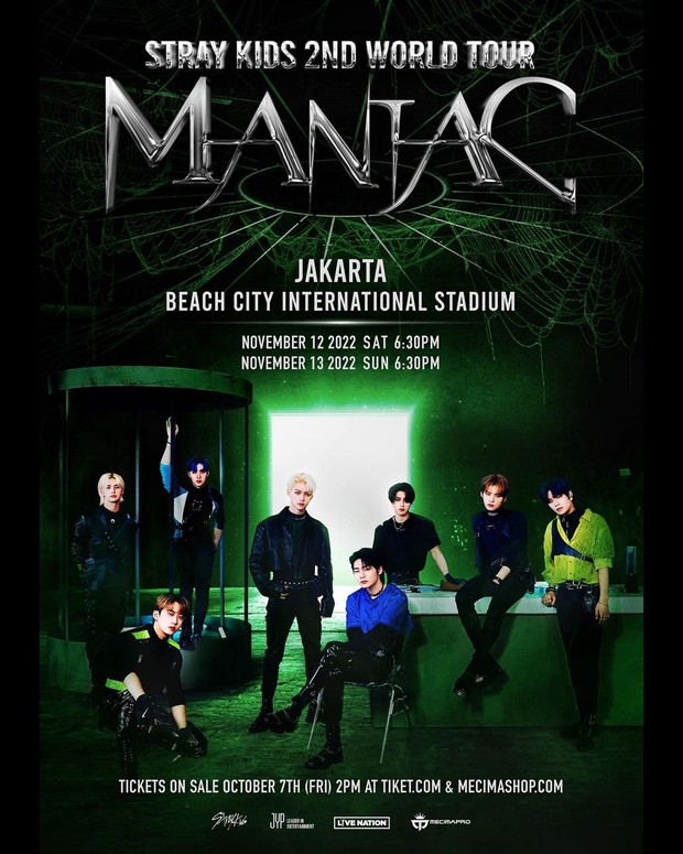 Poster konser Stray Kids Maniac/ Foto: instagram.com/mecimapro Poster konser Stray Kids Maniac