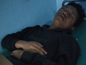 Pemuda Kediri Bersimbah Darah Jadi Korban Bacokan-Pukulan Gerombolan Motor