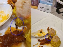 Beli Dimsum Rp 460 ribu, Wanita Ini Kecewa Dapat Bonus Bayi Kecoa!