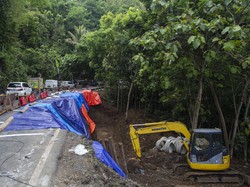 Perbaikan Jalan Longsor Jogja-Wonosari, Bus-Truk Besar Dialihkan Lewat Sini