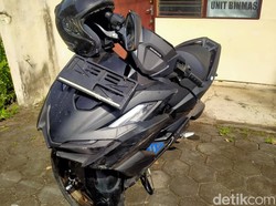 Wanita Banyuwangi Penendang Jambret Dirawat di RS-Motornya Rusak Parah