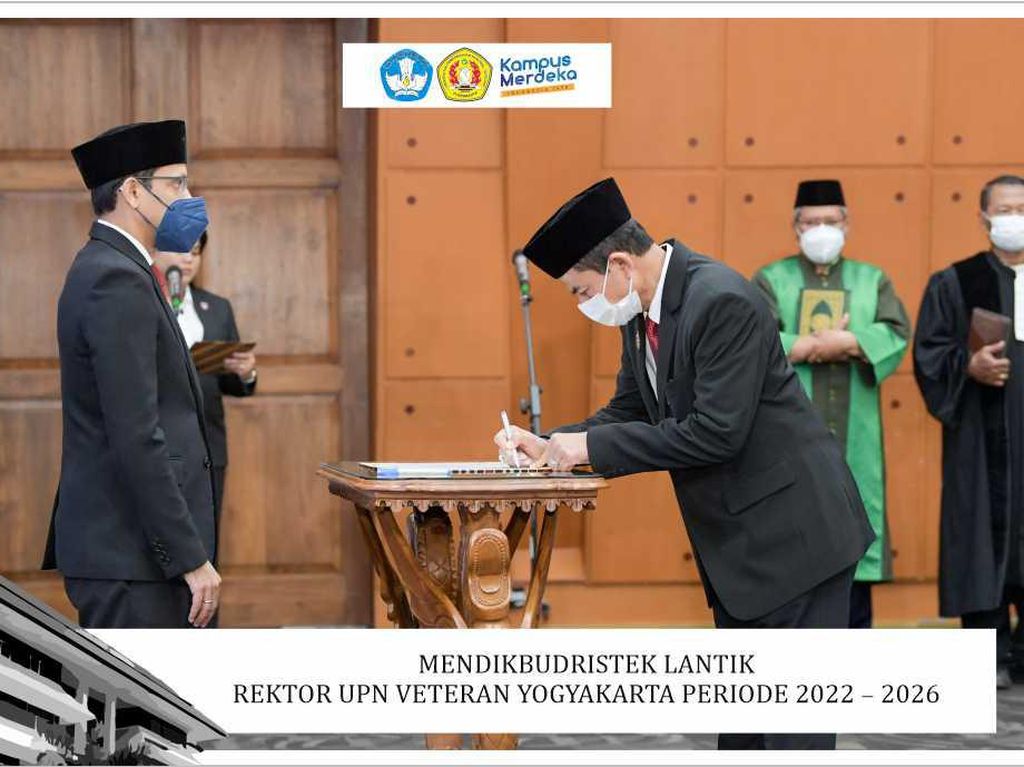 Rektor Baru UPNV Yogyakarta Dilantik, Nadiem Beri Pesan Ini
