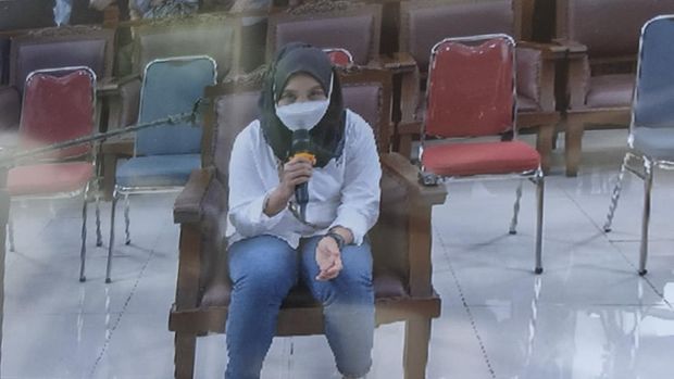 Susi ART Ferdy Sambo menjadi saksi di sidang Bhayangkara Dua Richard Eliezer Pudihang Lumiu di PN Jakarta Selatan, Jakarta, Senin (31/10/2022).