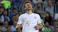 Thomas Mueller, gelandang Bayern Munich asal Jerman, juga mengalami masalah saat bertanding di Liga Champions tengah pekan lalu. (Foto: Joan Valls/Urbanandsport /NurPhoto via Getty Images)