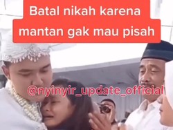 Pengantin Diviralkan Batal Nikah karena Ditangisi Mantan, Ternyata...