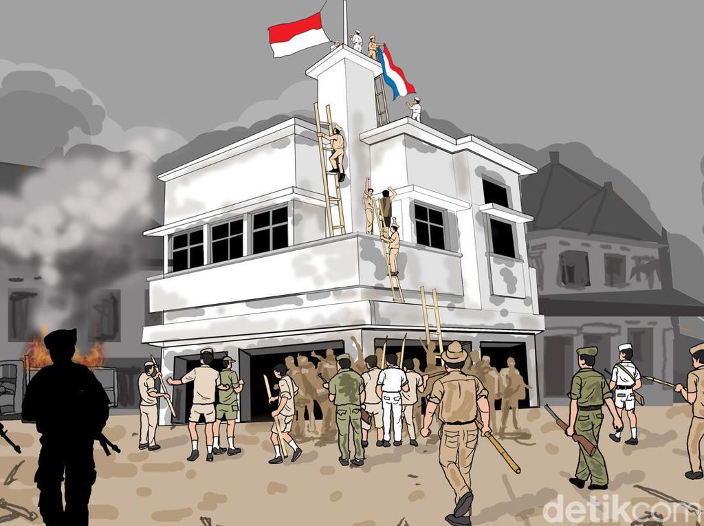 Kronologi Insiden Perobekan Bendera Belanda di Hotel Yamato Surabaya