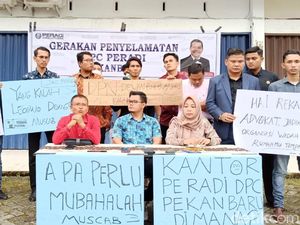 SK Pengurus Belum Jelas, Anggota Peradi Pekanbaru Protes