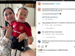 Kok Ada Foto Nagita Slavina dan Cipung di IG Manchester United?