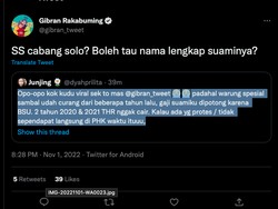 Gibran Respons Netizen Sambat BSU Waroeng SS Disunat