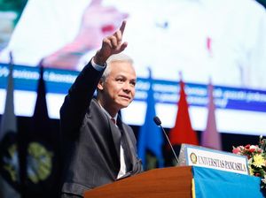 Orasi Ilmiah di UP, Ganjar Bicara Potensi Indonesia Jadi Negara Maju