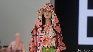 10 Koleksi Busana Color Block ala Benang Jarum di Jakarta Fashion Week 2023