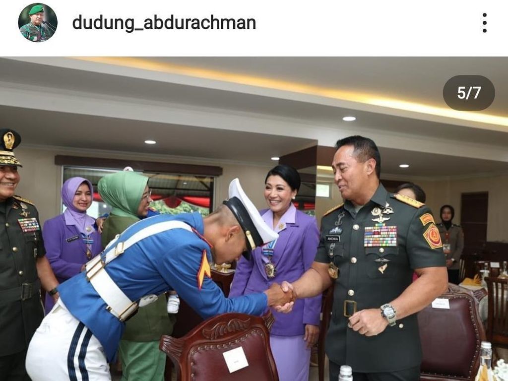 KSAD Ajak Anaknya Temui Panglima TNI saat Wisuda Prabhatar di Akmil
