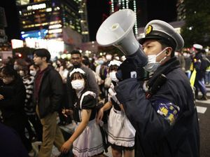 Perayaan Halloween di Tokyo Dijaga Ketat Polisi, Cegah Insiden Itaewon