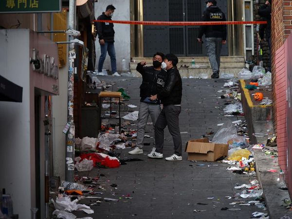 Polisi Korsel Olah TKP Tragedi Halloween Itaewon