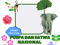 10 Twibbon Hari Cinta Puspa dan Satwa Nasional 2022: Link Download dan Cara Pakai