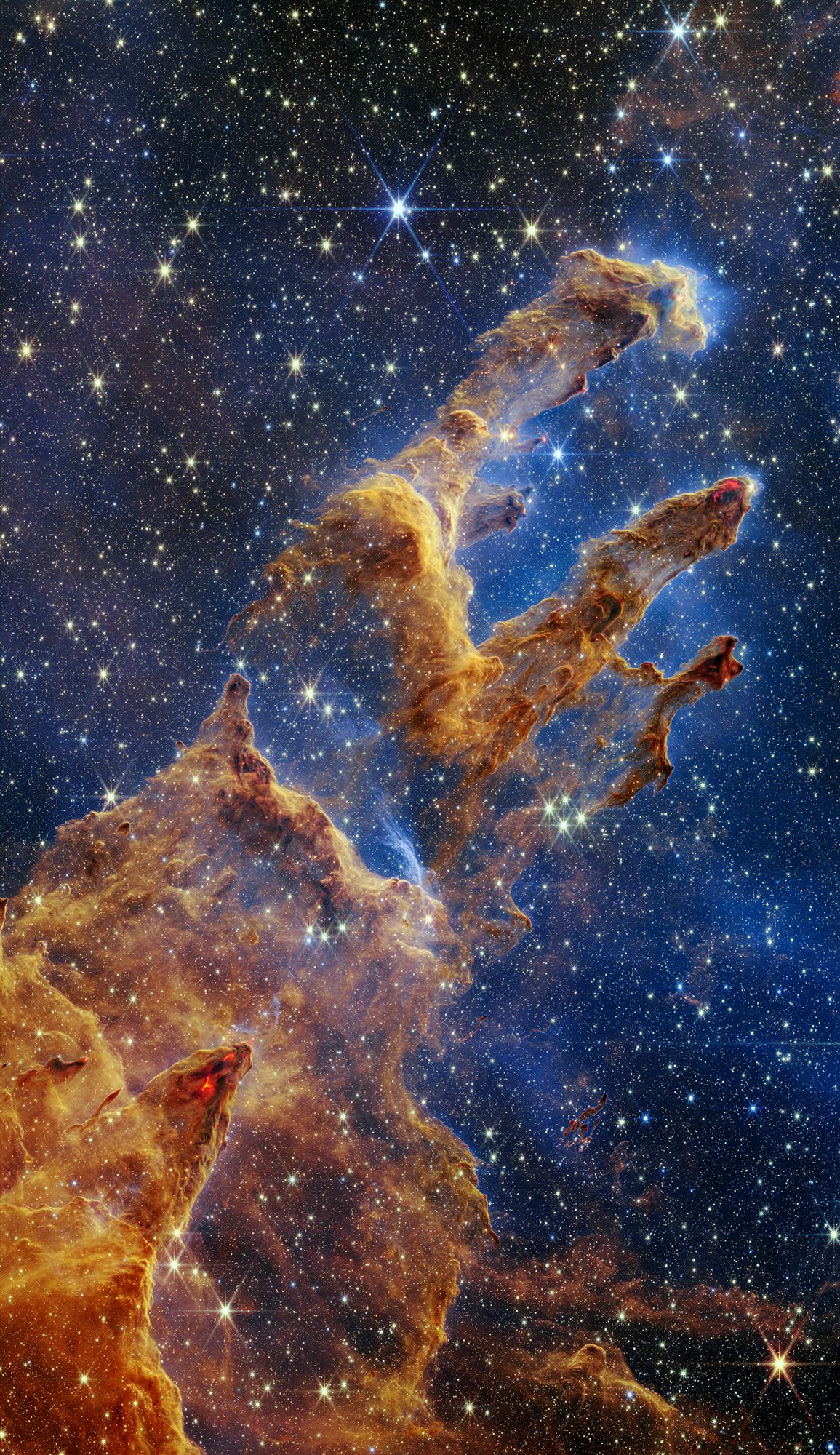 A Close Up Picture of Pillars of Creation