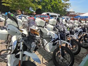 Potret Mobil-Motor Listrik Polisi untuk Kawal Delegasi G20 di Bali Potret Mobil-Motor Listrik Polisi untuk Kawal Delegasi G20 di Bali