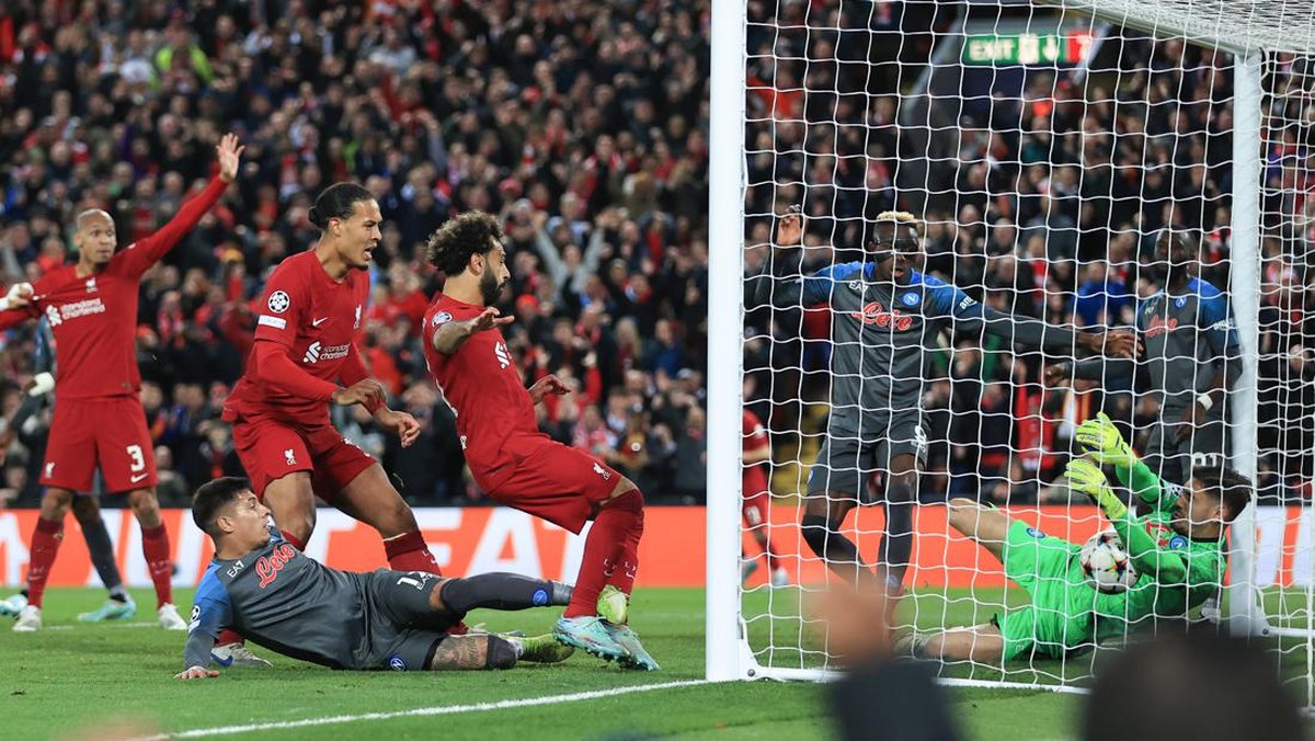 Mohamed Salah menangkan Liverpool atas Napoli. (Foto: Offside via Getty Images/Simon Stacpoole/Offside)