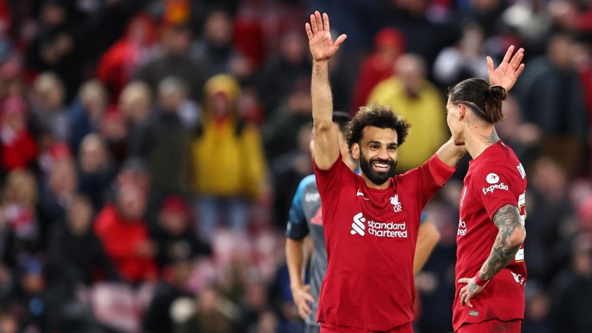 Mohamed Salah yakin Liverpool lebih pede usai kalahkan Napoli (Getty Images/Robbie Jay Barratt - AMA)