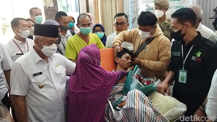 Pasien korban Tragedi Kanjuruhan pulang dari RS