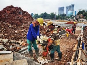Melihat Progres Proyek Waduk Pengendali Banjir di Lebak Bulus