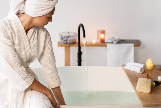 Mandi air hangat sebelum tidur bantu merelaksasi tubuh serta pikiran sehingga tidur nyenyak setelahnya.