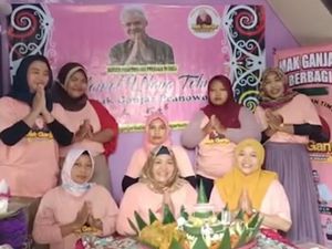 Kompak, Emak-emak di 15 Provinsi Gelar Tasyakuran Ultah Ganjar Ke-54