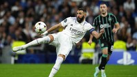 Matchday terakhir Grup F Liga Champions 2022/2023 mempertemukan Madrid vs Celtic. Duel berlangsung di Santiago Bernabeu, Kamis (3/11/2022) dini hari WIB. AP/Manu Fernandez