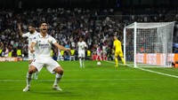 Madrid mencetak gol ketiga enam menit babak kedua berjalan. Bola tendangan Asensio sukses menaklukkan kiper Celtic, Joe Hart. AP/Manu Fernandez
