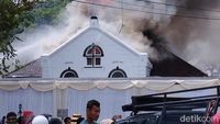 Penampakan Gedung Warisan Dunia UNESCO Ludes Terbakar di Sawahlunto