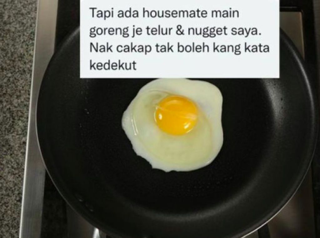 Lagi Berhemat, Telur untuk Stok Makan Malah Dicuri Teman Kos