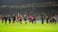 Hasil ini menempatkan AC Milan di posisi runner-up Grup E dengan finis 10 poin. Pasukan Stefano Pioli maju sebagai pengekor Chelsea, sedangkan Red Bull Salzburg harus puas dengan tiket ke play-off Liga Europa. AP/Luca Bruno