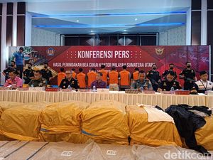 Bea Cukai Sumut Sita 2,4 Juta Batang Rokok, Kerugian Rp 2 M Lebih