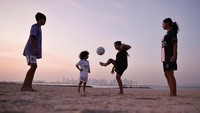Ajang Piala Dunia 2022 akan segera dimulai pada 20 November-18 Desember 2022 di Qatar. (Mohammed Dabbous/Getty Images)  