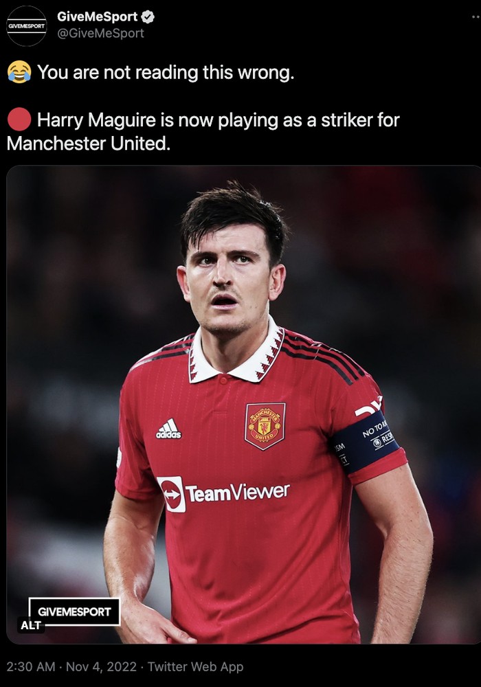 Harry Maguire Striker Harry Maguire Striker