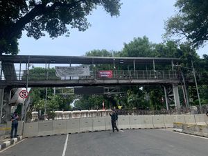 Aksi 411 di Patung Kuda Mulai, Jalan Menuju Istana Negara Ditutup Aksi 411 di Patung Kuda Mulai, Jalan Menuju Istana Negara Ditutup