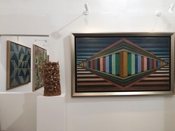 Lukisan Langka Legenda Abstrak Handrio Ada di Art Moments Jakarta 2022