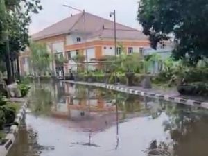 Kompleks DPR Kalibata Tergenang, Banyak Pohon Tumbang