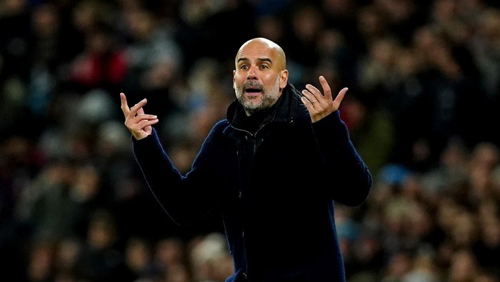 Manchester City manager Pep Guardiola on the touchline during the UEFA Champions League Group E match at the Etihad Stadium, Manchester. Picture date: Wednesday November 2, 2022. (Photo by Martin Rickett/PA Images via Getty Images)