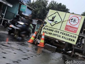 Potret Proyek Gorong-gorong di Pejatan yang Belum Juga Kelar
