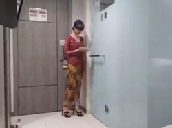 Polisi Amankan Laptop Hangus dari Rumah Pemeran Video Wanita Kebaya Merah