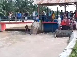 Santri di Asahan Tenggelam saat Mandi di Sungai Meluap